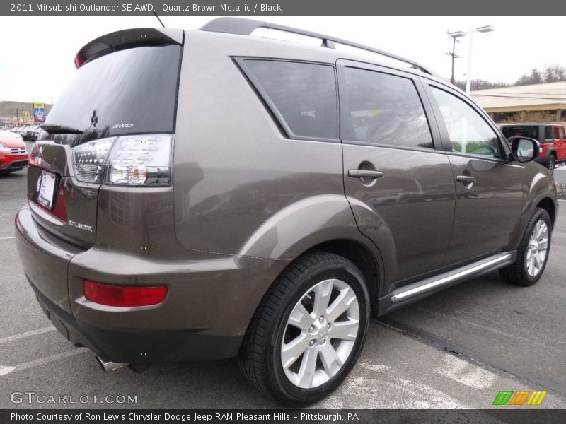 Quartz Brown Metallic / Black 2011 Mitsubishi Outlander SE AWD