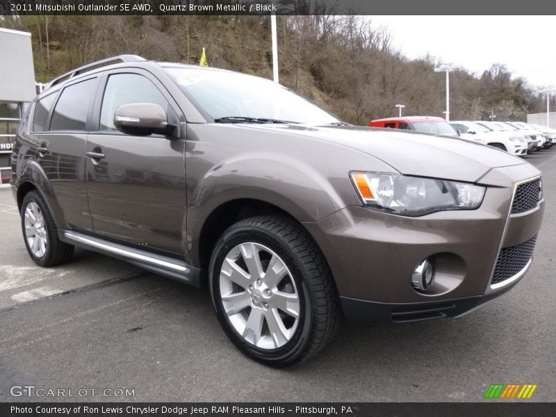 Quartz Brown Metallic / Black 2011 Mitsubishi Outlander SE AWD