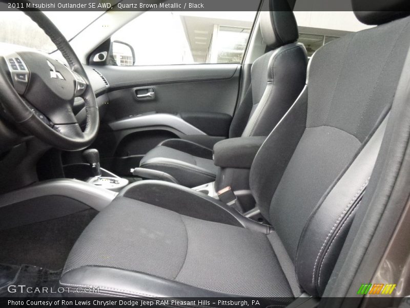 Quartz Brown Metallic / Black 2011 Mitsubishi Outlander SE AWD