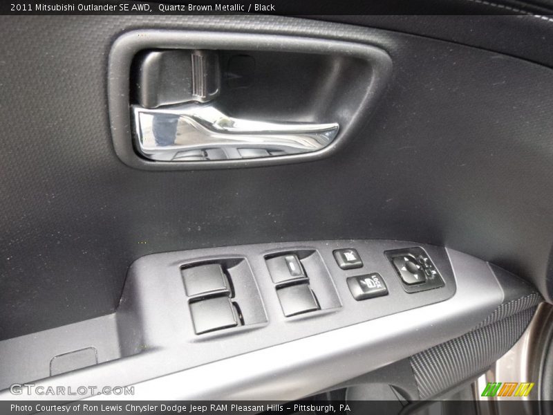 Quartz Brown Metallic / Black 2011 Mitsubishi Outlander SE AWD