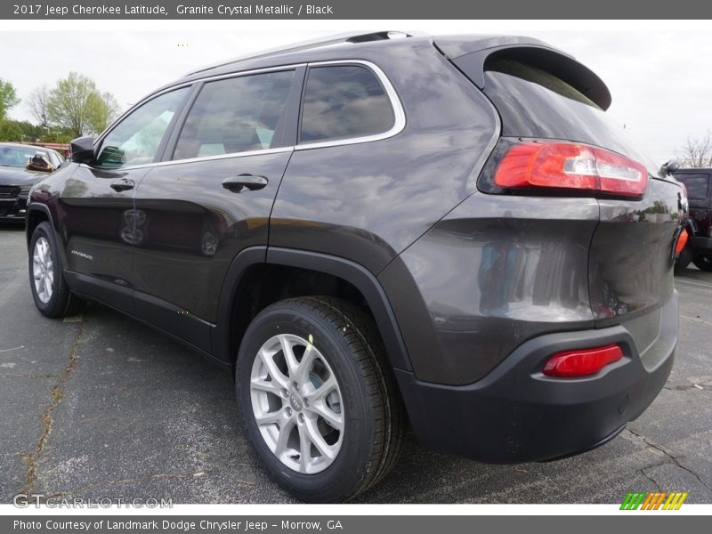 Granite Crystal Metallic / Black 2017 Jeep Cherokee Latitude