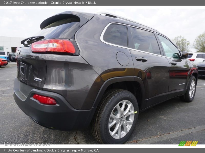 Granite Crystal Metallic / Black 2017 Jeep Cherokee Latitude