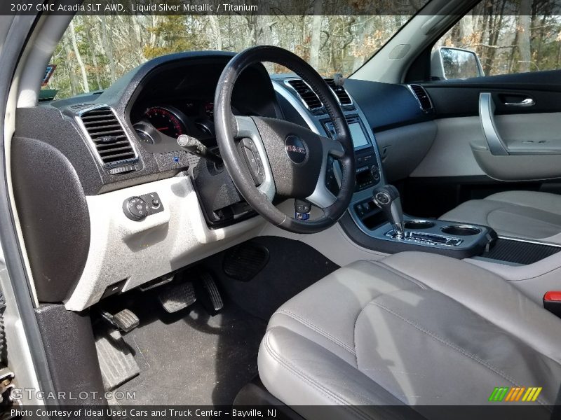 Liquid Silver Metallic / Titanium 2007 GMC Acadia SLT AWD