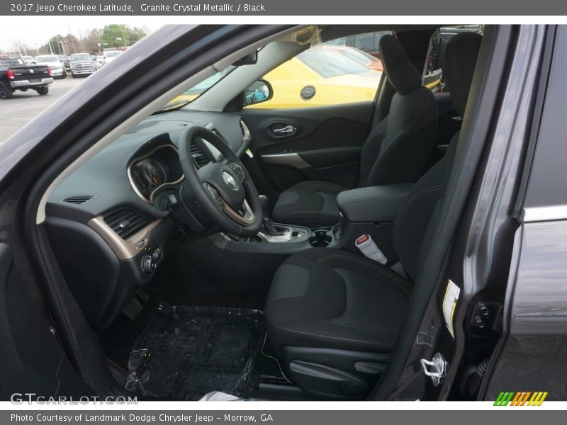 Granite Crystal Metallic / Black 2017 Jeep Cherokee Latitude