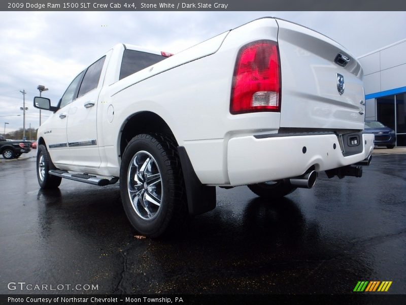 Stone White / Dark Slate Gray 2009 Dodge Ram 1500 SLT Crew Cab 4x4