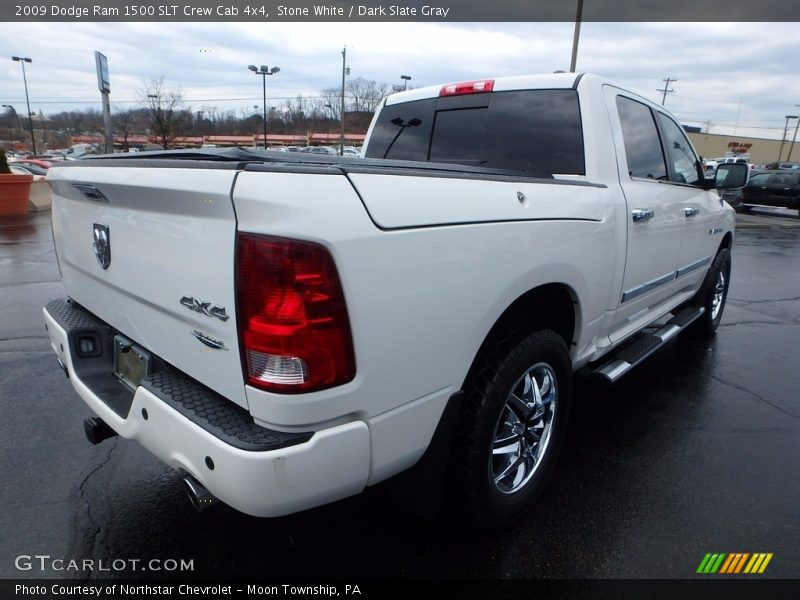 Stone White / Dark Slate Gray 2009 Dodge Ram 1500 SLT Crew Cab 4x4