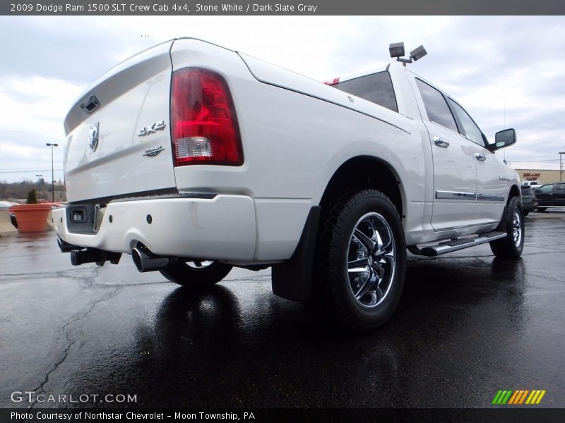 Stone White / Dark Slate Gray 2009 Dodge Ram 1500 SLT Crew Cab 4x4