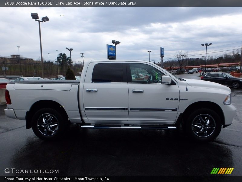 Stone White / Dark Slate Gray 2009 Dodge Ram 1500 SLT Crew Cab 4x4