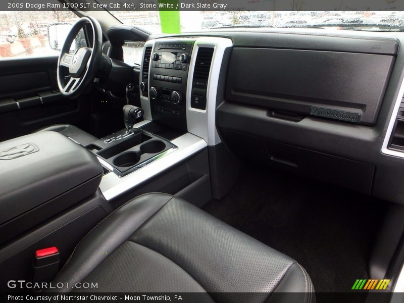 Stone White / Dark Slate Gray 2009 Dodge Ram 1500 SLT Crew Cab 4x4