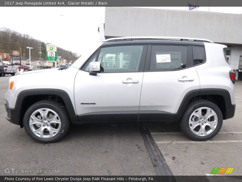 Glacier Metallic / Black 2017 Jeep Renegade Limited 4x4