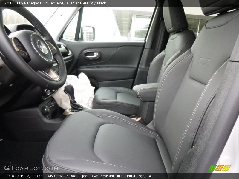 Glacier Metallic / Black 2017 Jeep Renegade Limited 4x4