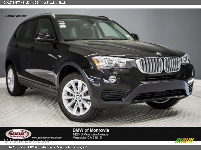 Jet Black / Black 2017 BMW X3 sDrive28i