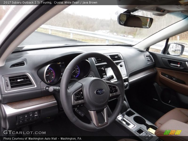 Crystal White Pearl / Java Brown 2017 Subaru Outback 2.5i Touring