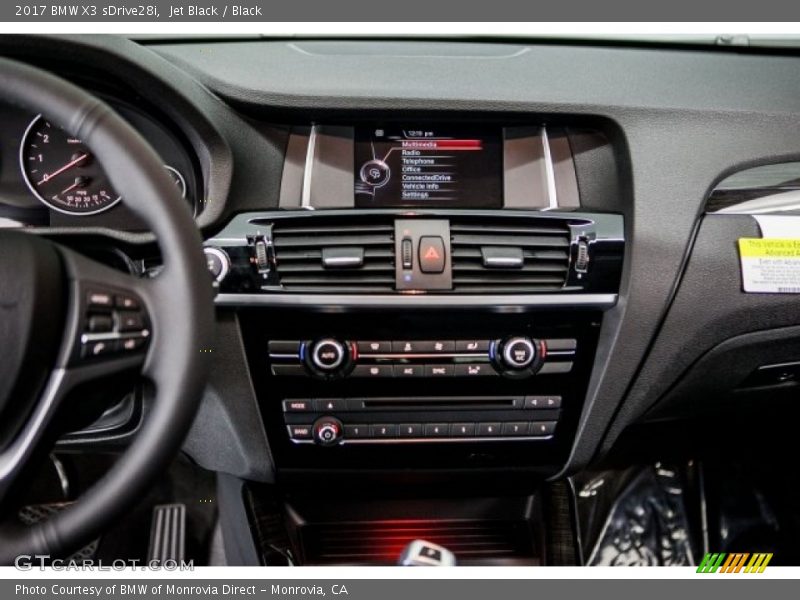 Jet Black / Black 2017 BMW X3 sDrive28i