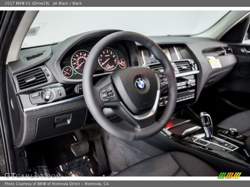 Jet Black / Black 2017 BMW X3 sDrive28i