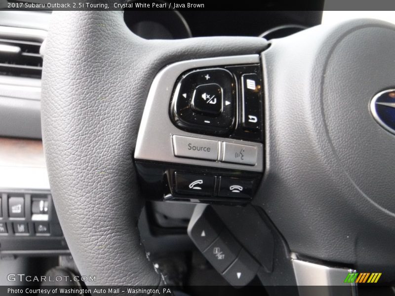 Controls of 2017 Outback 2.5i Touring