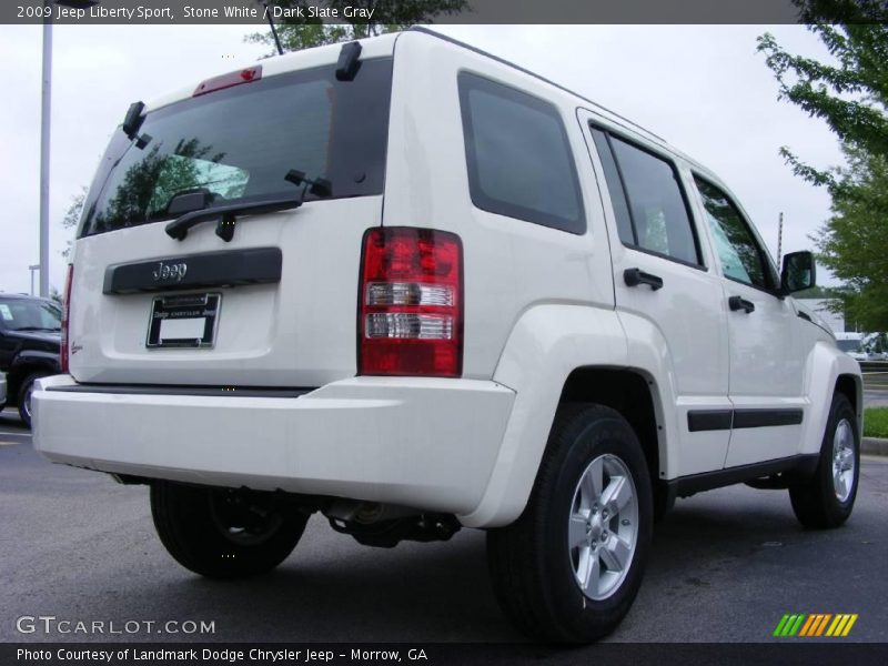 Stone White / Dark Slate Gray 2009 Jeep Liberty Sport