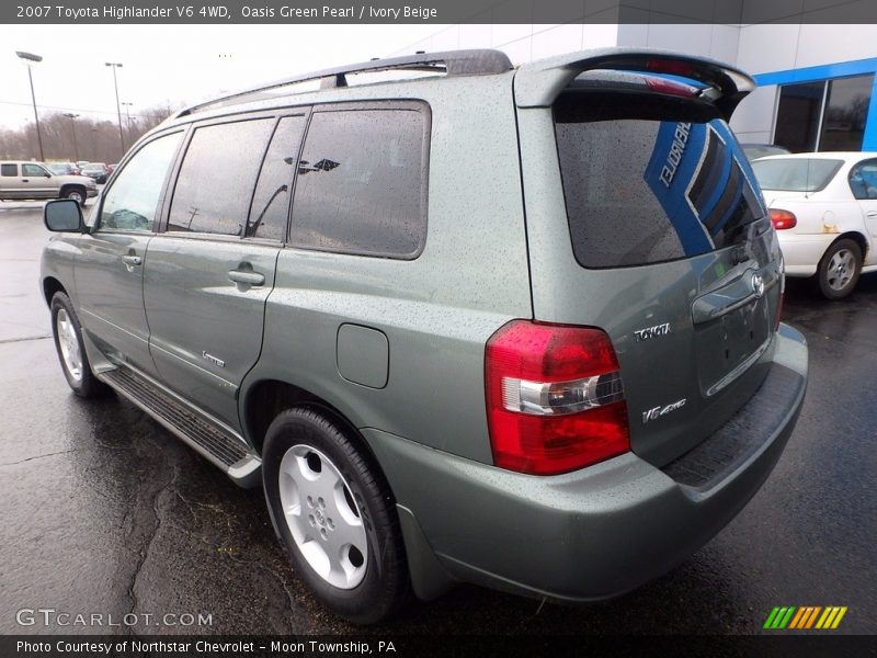 Oasis Green Pearl / Ivory Beige 2007 Toyota Highlander V6 4WD