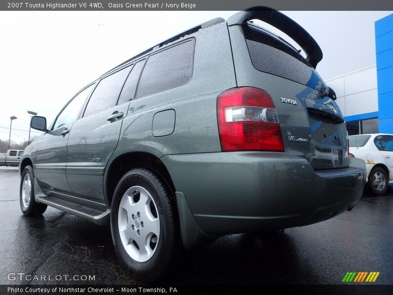 Oasis Green Pearl / Ivory Beige 2007 Toyota Highlander V6 4WD