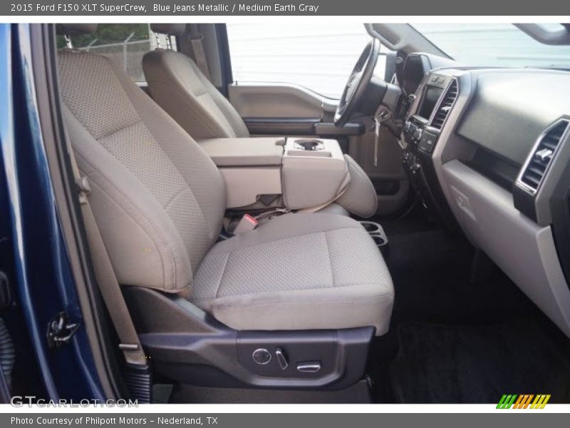 Blue Jeans Metallic / Medium Earth Gray 2015 Ford F150 XLT SuperCrew