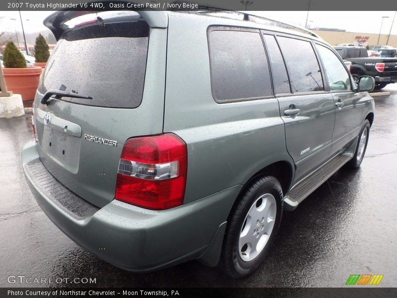 Oasis Green Pearl / Ivory Beige 2007 Toyota Highlander V6 4WD