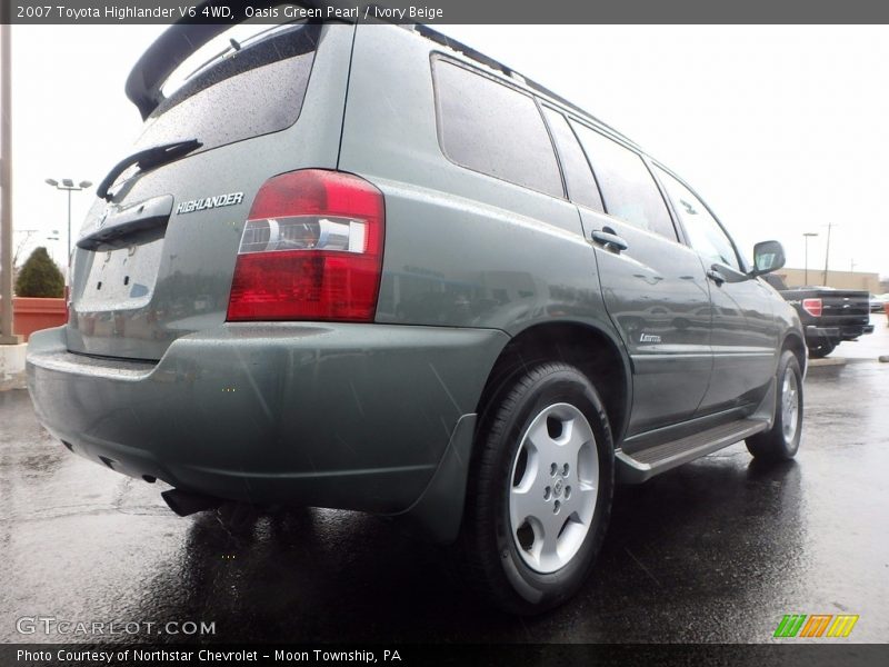 Oasis Green Pearl / Ivory Beige 2007 Toyota Highlander V6 4WD