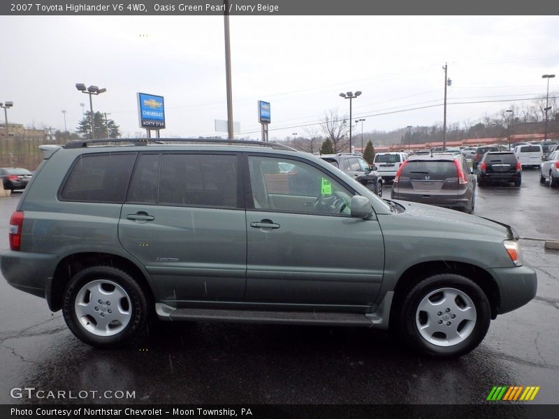 Oasis Green Pearl / Ivory Beige 2007 Toyota Highlander V6 4WD