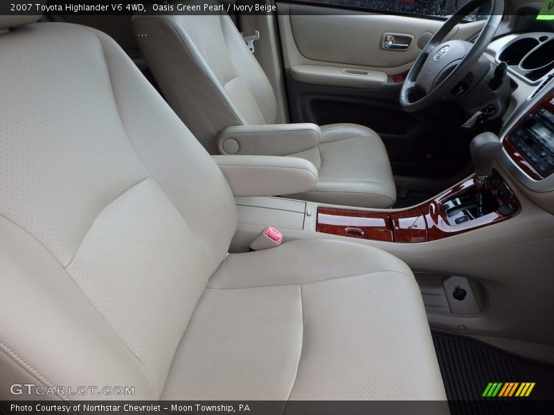 Oasis Green Pearl / Ivory Beige 2007 Toyota Highlander V6 4WD