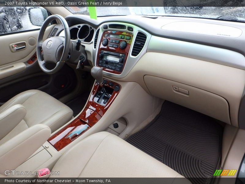 Oasis Green Pearl / Ivory Beige 2007 Toyota Highlander V6 4WD