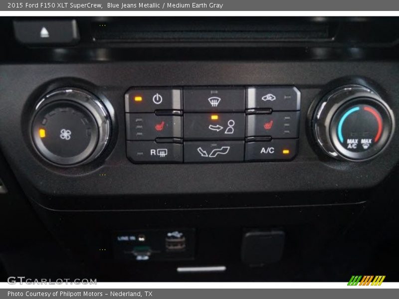 Blue Jeans Metallic / Medium Earth Gray 2015 Ford F150 XLT SuperCrew