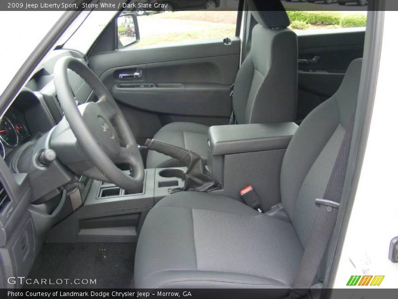 Stone White / Dark Slate Gray 2009 Jeep Liberty Sport