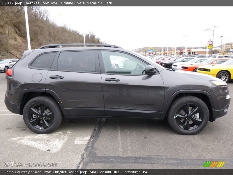 Granite Crystal Metallic / Black 2017 Jeep Cherokee Sport 4x4