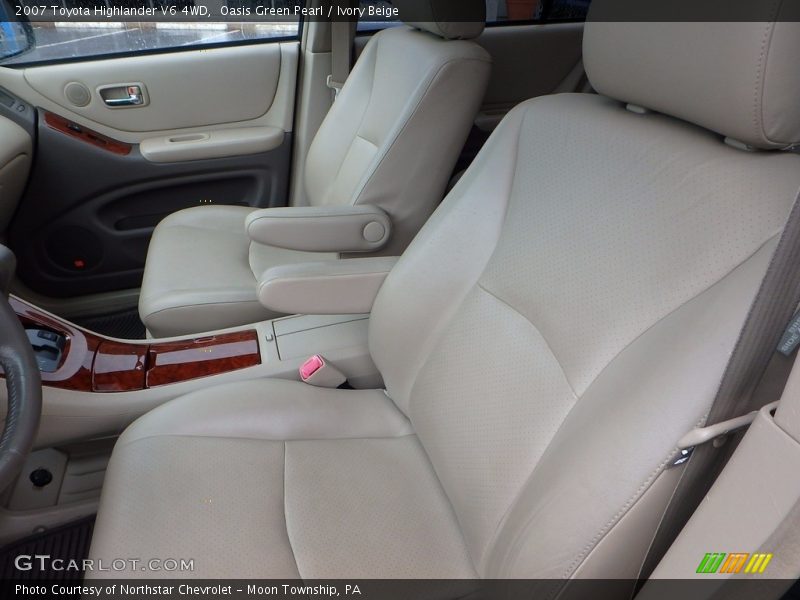 Oasis Green Pearl / Ivory Beige 2007 Toyota Highlander V6 4WD