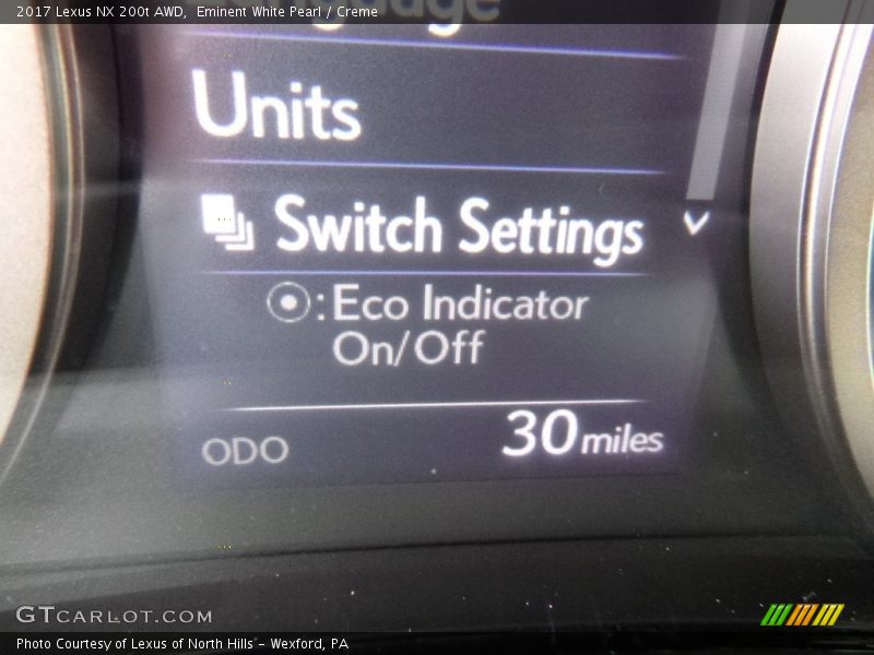 Eminent White Pearl / Creme 2017 Lexus NX 200t AWD