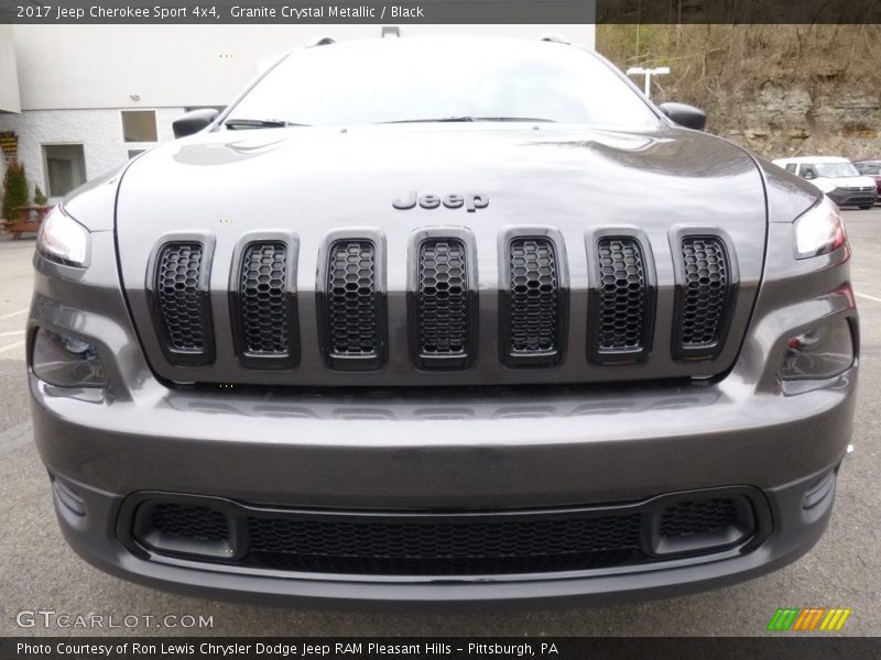 Granite Crystal Metallic / Black 2017 Jeep Cherokee Sport 4x4