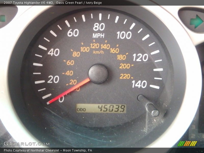 Oasis Green Pearl / Ivory Beige 2007 Toyota Highlander V6 4WD