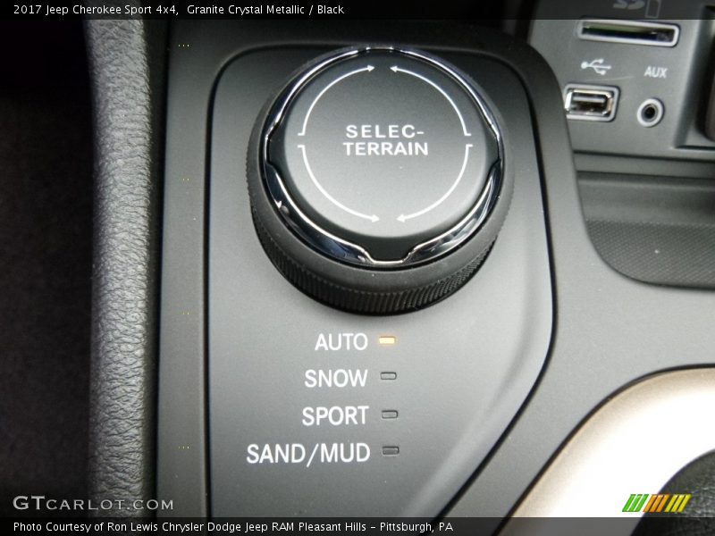Granite Crystal Metallic / Black 2017 Jeep Cherokee Sport 4x4