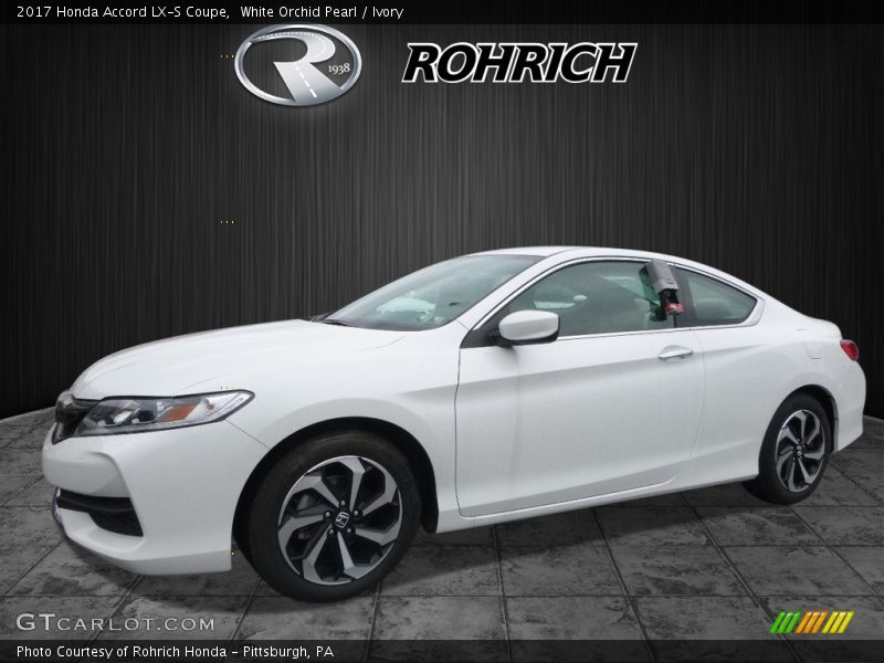 White Orchid Pearl / Ivory 2017 Honda Accord LX-S Coupe