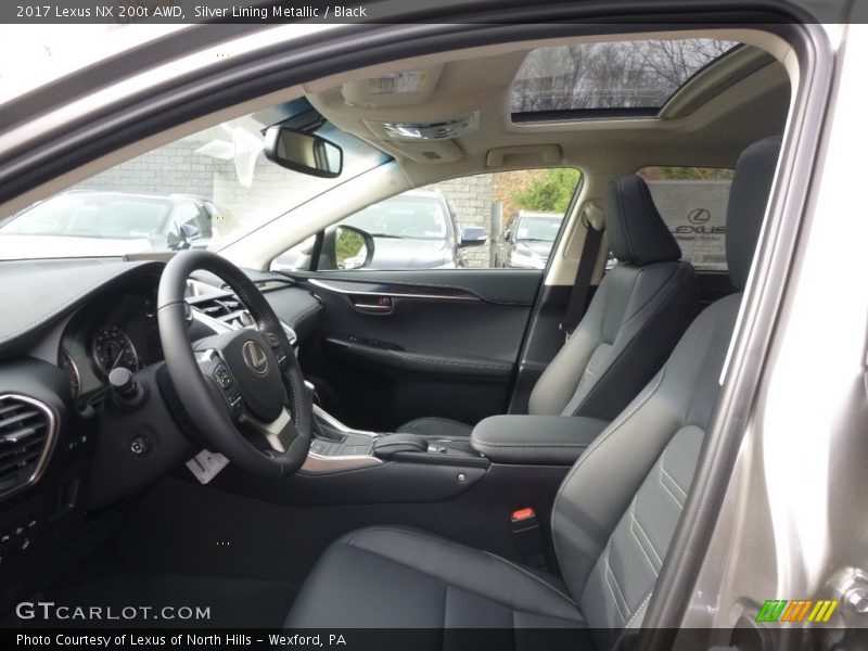 Silver Lining Metallic / Black 2017 Lexus NX 200t AWD