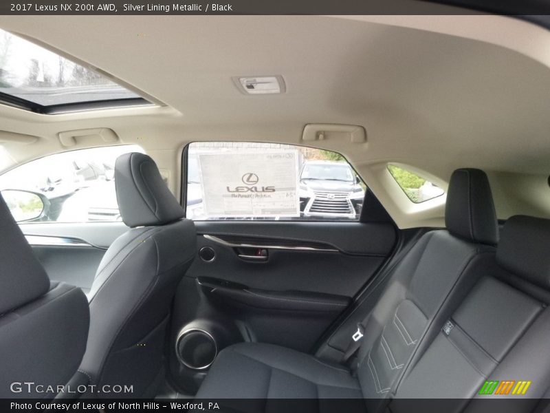 Silver Lining Metallic / Black 2017 Lexus NX 200t AWD