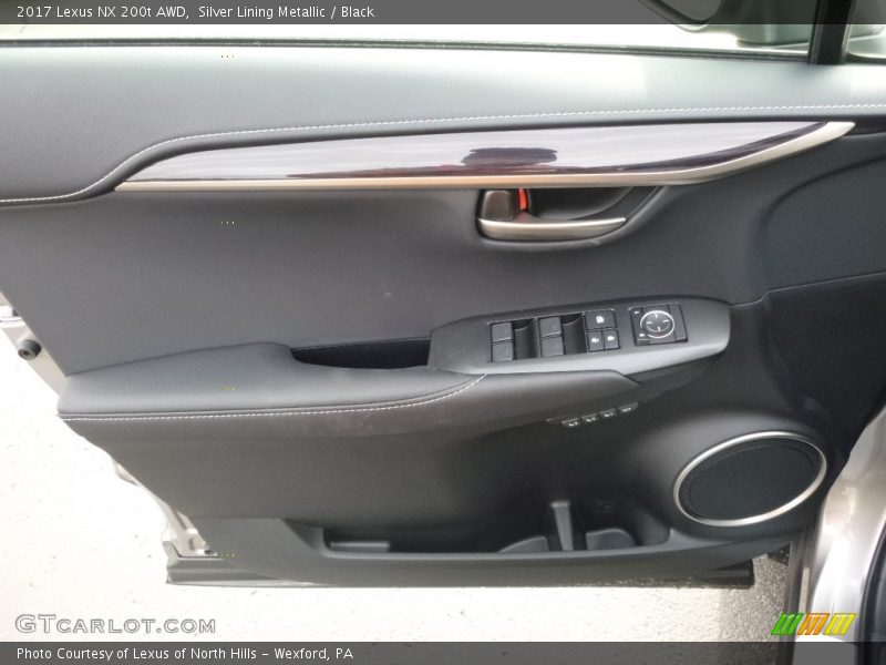 Silver Lining Metallic / Black 2017 Lexus NX 200t AWD
