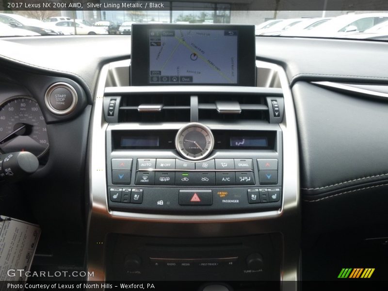 Silver Lining Metallic / Black 2017 Lexus NX 200t AWD