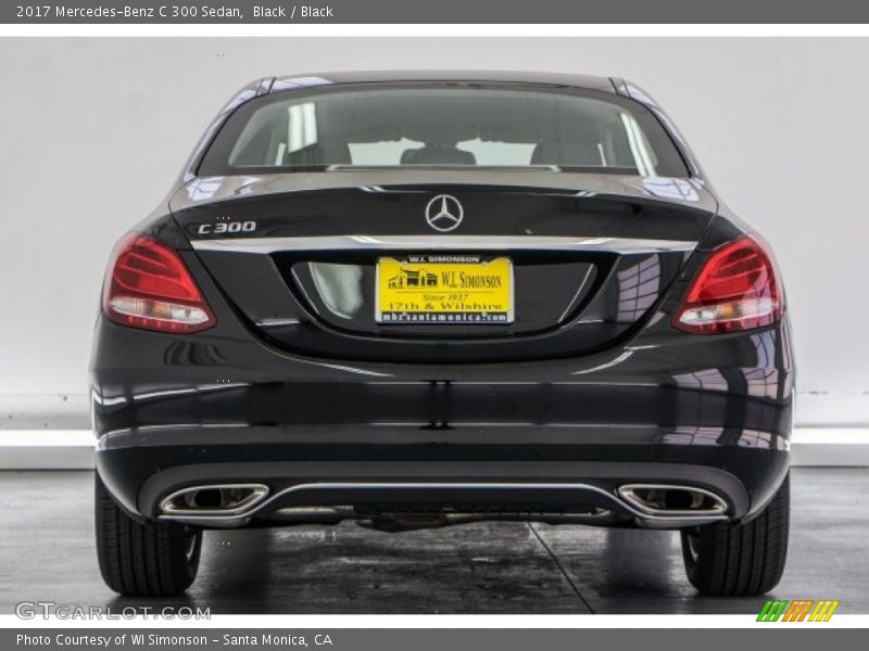 Black / Black 2017 Mercedes-Benz C 300 Sedan