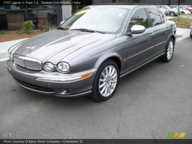 Shadow Grey Metallic / Ivory 2007 Jaguar X-Type 3.0