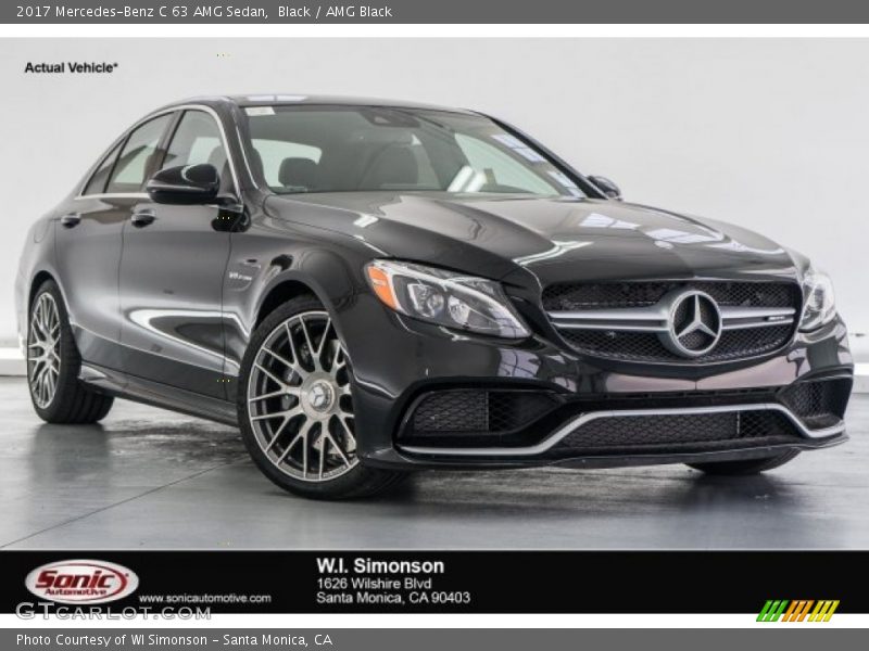 Black / AMG Black 2017 Mercedes-Benz C 63 AMG Sedan