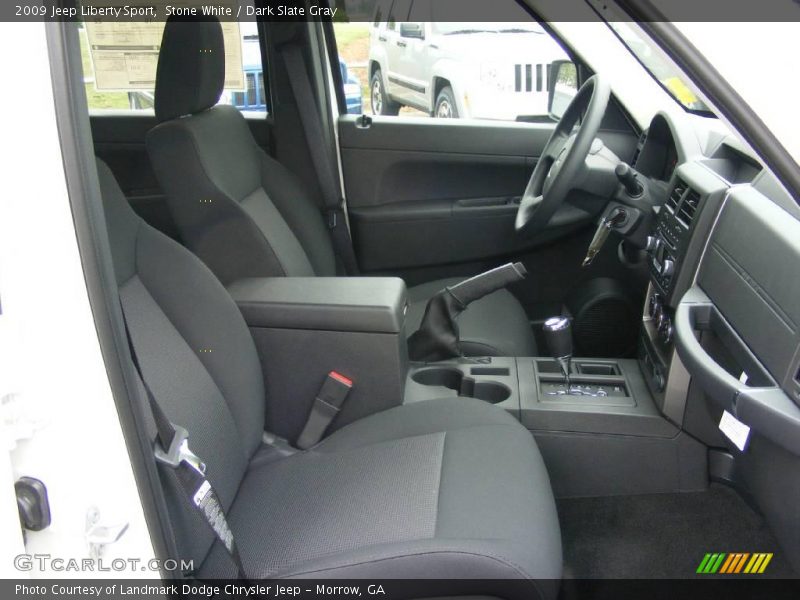 Stone White / Dark Slate Gray 2009 Jeep Liberty Sport