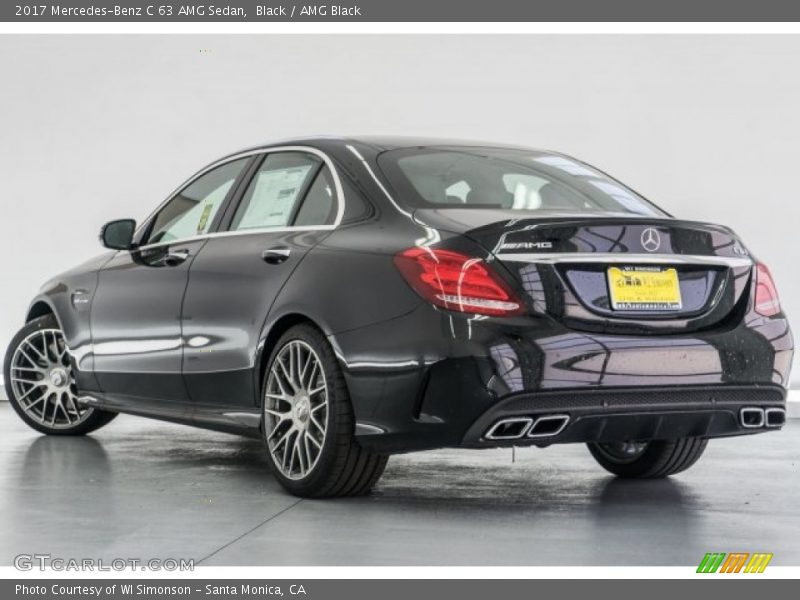 Black / AMG Black 2017 Mercedes-Benz C 63 AMG Sedan