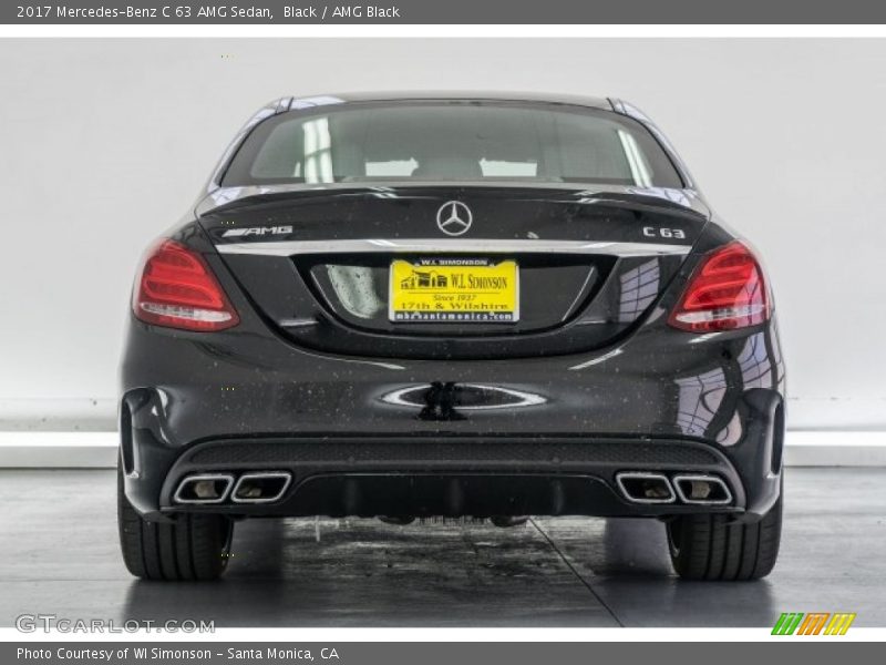 Black / AMG Black 2017 Mercedes-Benz C 63 AMG Sedan