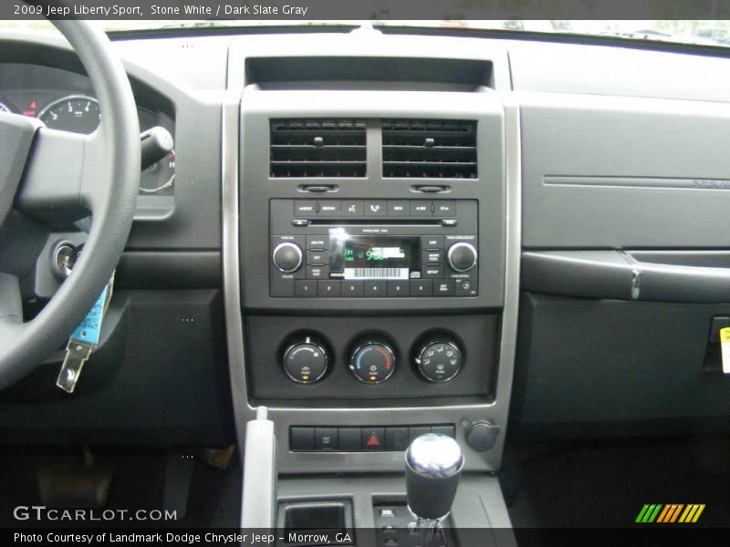 Stone White / Dark Slate Gray 2009 Jeep Liberty Sport