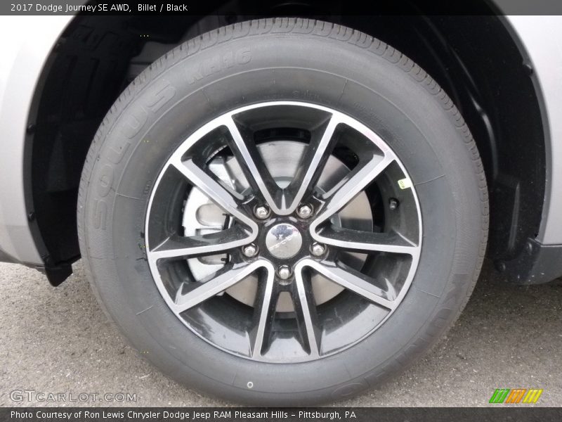 Billet / Black 2017 Dodge Journey SE AWD